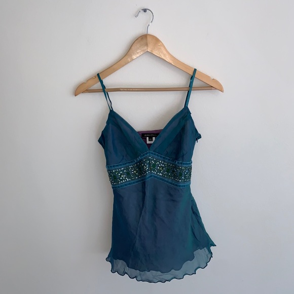 anna paul Tops - Anna Paul Womens Turquoise Top
